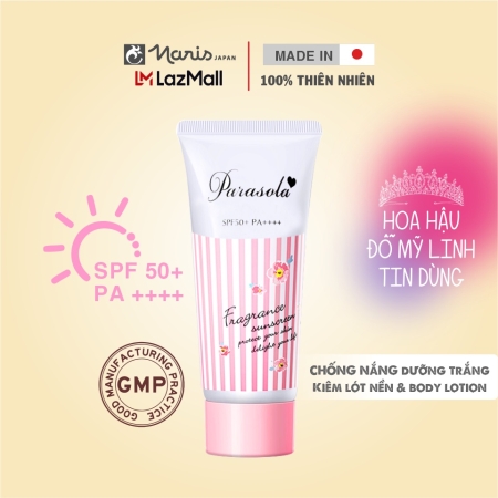 Combo Gel & Xịt Chống Nắng Parasola 90g (Chống nắng hồng)