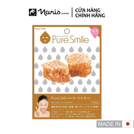 Mặt nạ Naris Pure Smile Milk Essence Mask Royal Jelly N005 20ml/1 miếng