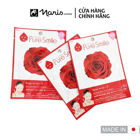Mặt nạ Naris Pure Smile Milk Essence Mask Rose N001 20ml/ 1 miếng