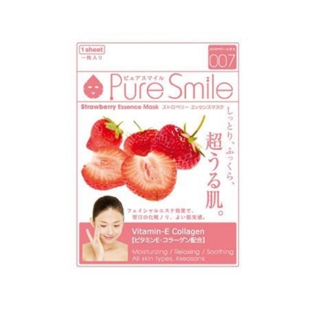 Mặt nạ dưỡng da chiết xuất từ Sữa tươi  & Dâu tây Naris Puresmile 23ml/miếng