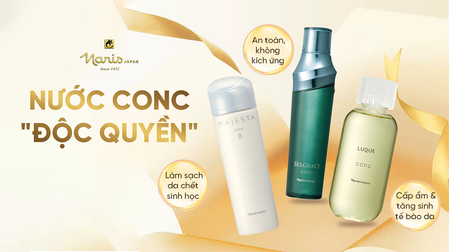 Top 3 dòng nước CONC giúp làm sạch tế bào da chết và cấp ẩm hiệu quả