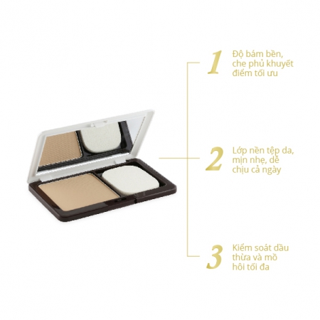 AILUS WH BEAUTY POWDER FOUNDATION - Phấn nền trang điểm sáng da