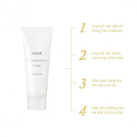 Sữa rửa mặt tẩy trang NARIS LUQUE 3 -  CLEANSING FOAM