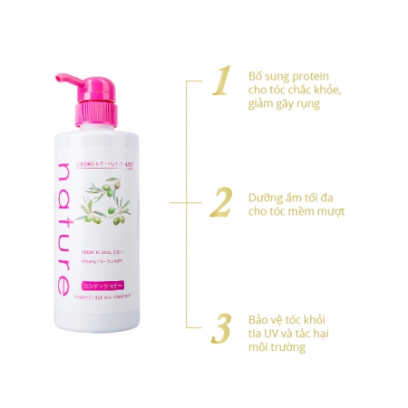 Dầu xả chăm sóc tóc hương thơm thiên nhiên NATURE - HAIR CONDITIONER
