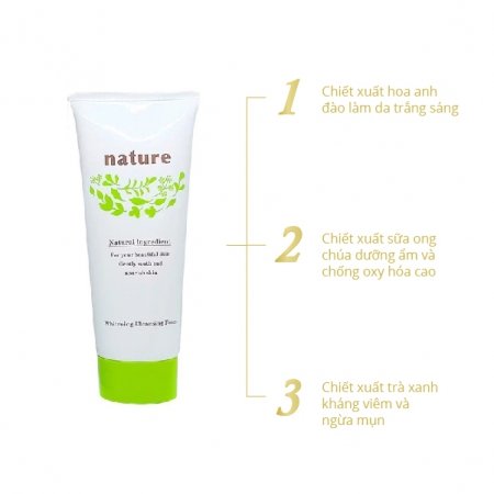 Sữa rửa mặt làm sáng da NATURE WHITENING