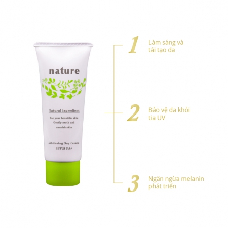 Kem dưỡng làm trắng da ban ngày NATURE WHITENING DAY CREAM SPF20 PA+
