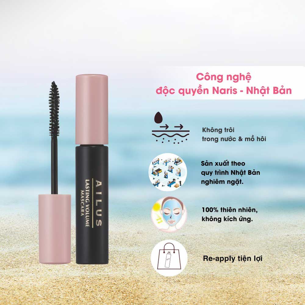 Công nghệ Nhật Bản khiến cho ailus volume mascara không bị trôi 