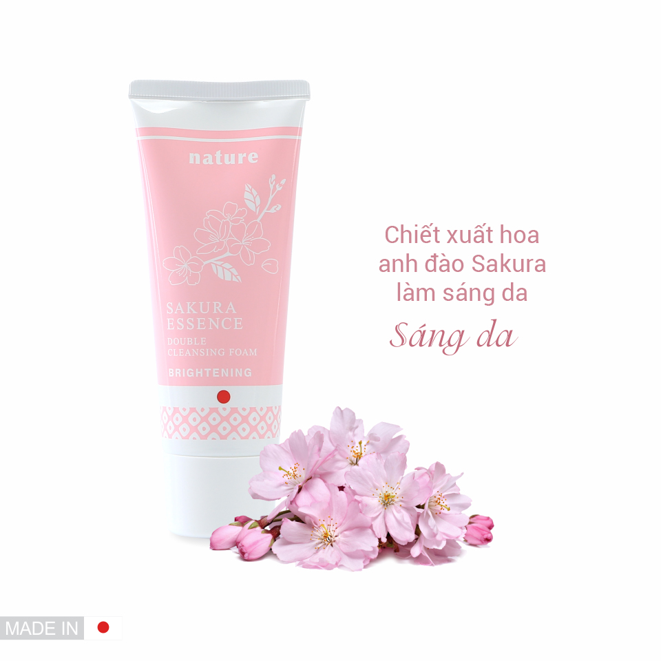 Tinh chất hoa anh đào giúp làm sáng mịn da